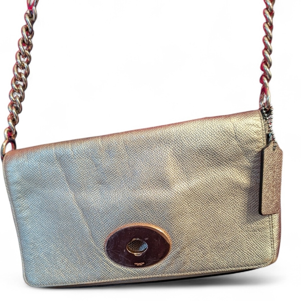 Coach Metallic Gold Shoulder Bag
